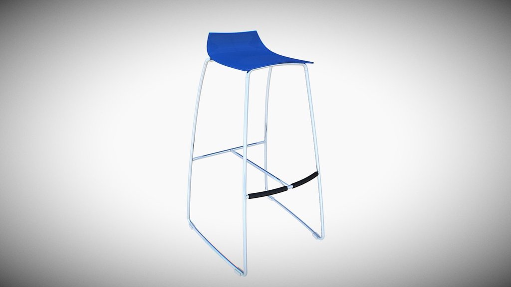 Hoop Bar-blue - 3D model by denkain [c963230] - Sketchfab