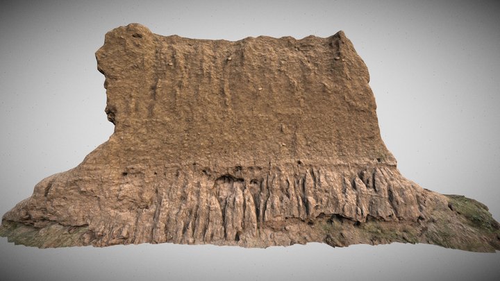 Ruined Wall04 3D Model