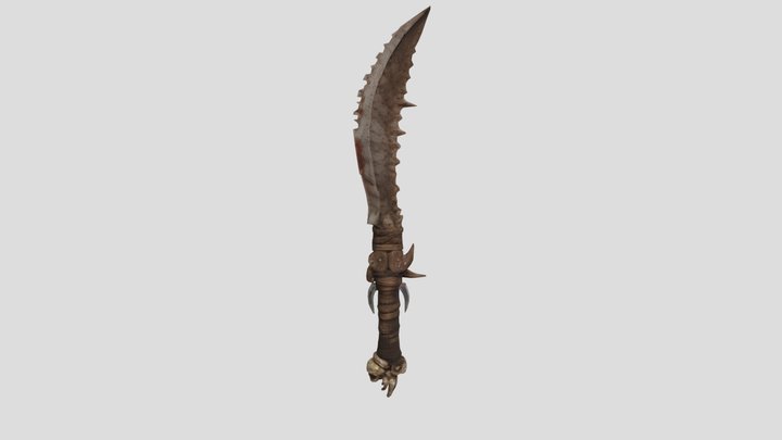 SM_SerratedScimitar 3D Model