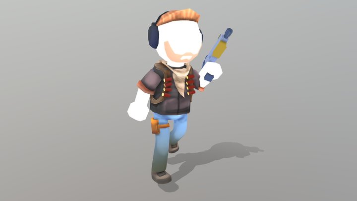 Low-Poly Char Animation 3D Model
