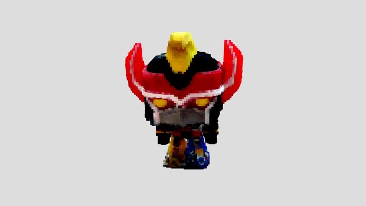 Megazord Voxels 3D Model