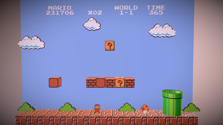 Super Mario Bros 3D [8- Bits] 3D Model