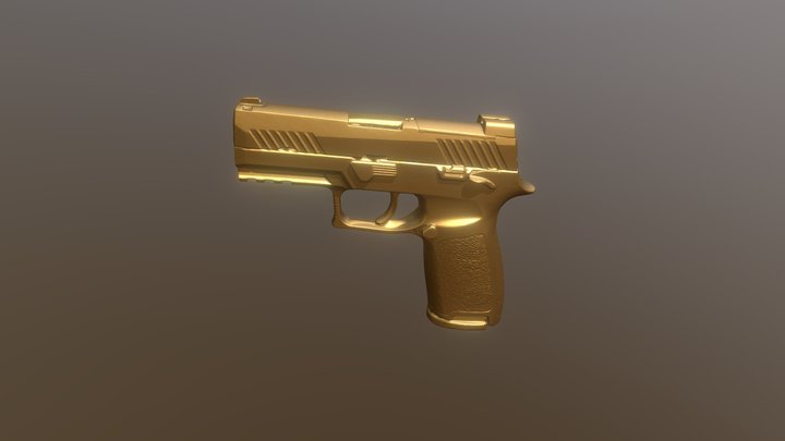 Gold Sig M18 3D Model