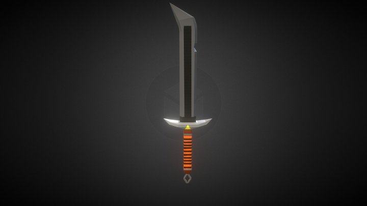 Simple One-handed Sword 3D Model