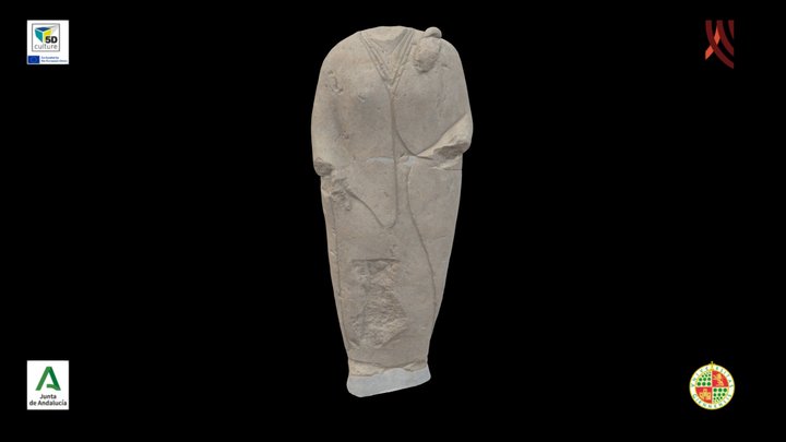Mujer con serpiente 3D Model