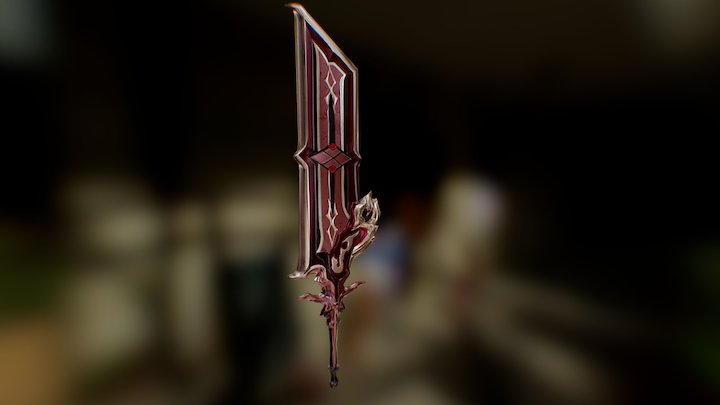 Fantasy Sword 3D Model