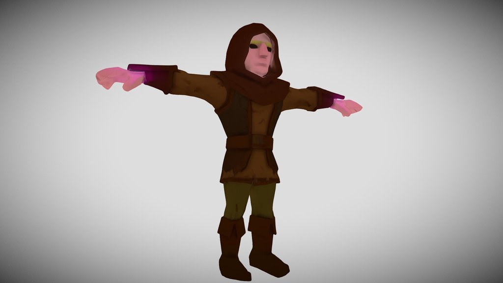 Bandid Human Handpainted Llowpoly