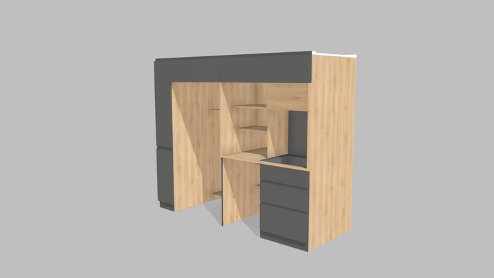 Mueble Cocina v2 3D Model