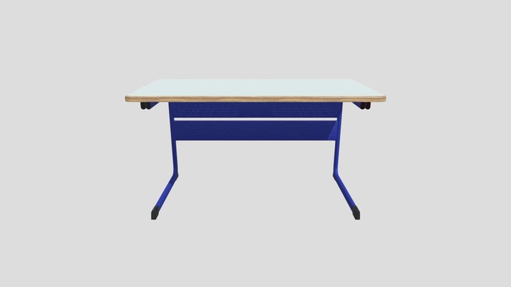 Schooldesk 2 3D Model