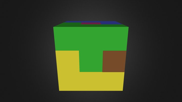Puzzle Cube Assembly 3D Model