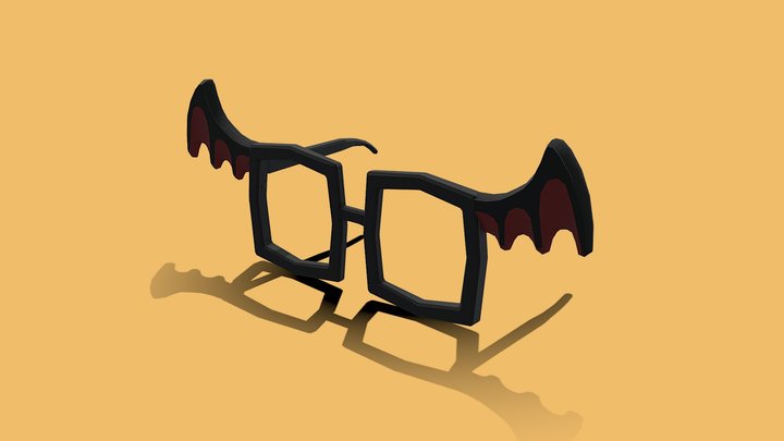 UGC Rec Room Bat Glasses 1 3D Model