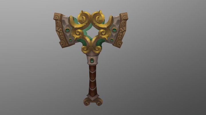 Weapon: hammer　武器：鎚 3D Model