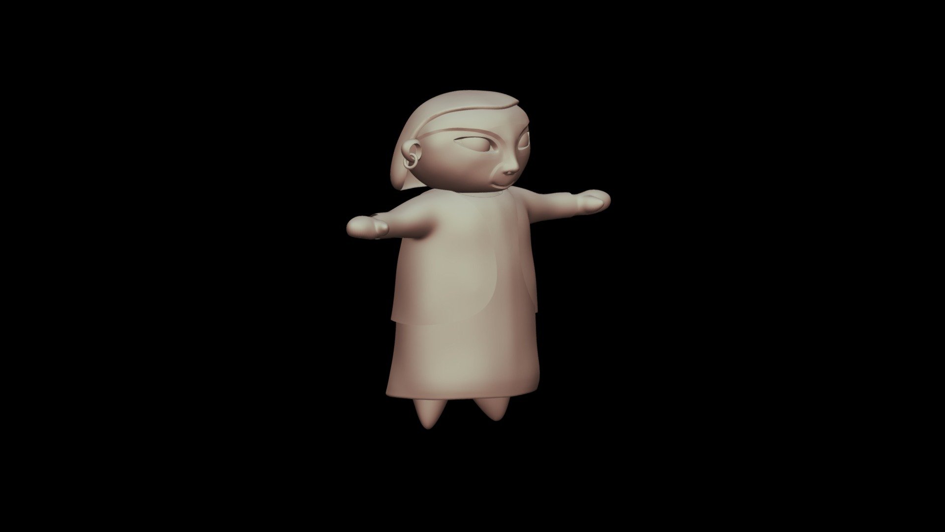 Abuela Juana - Modelado en High Poly
