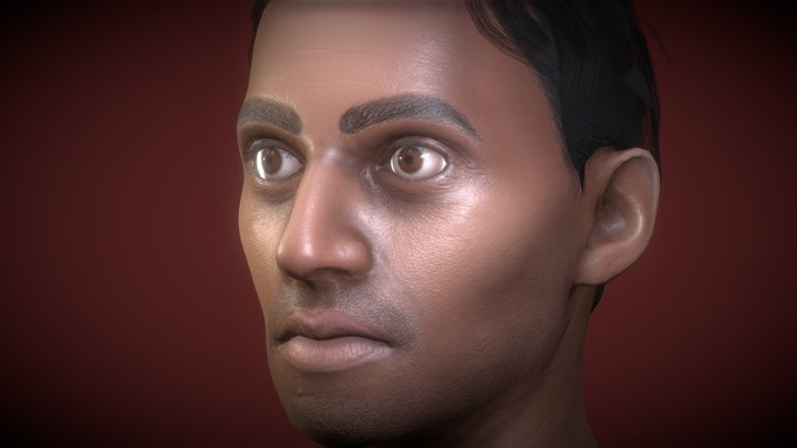 Game Eon Character Face Model 3D Model