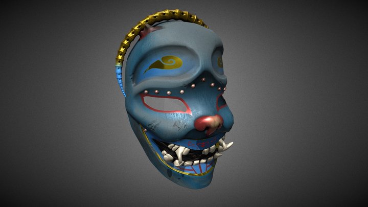 Noh Mask 3D Model