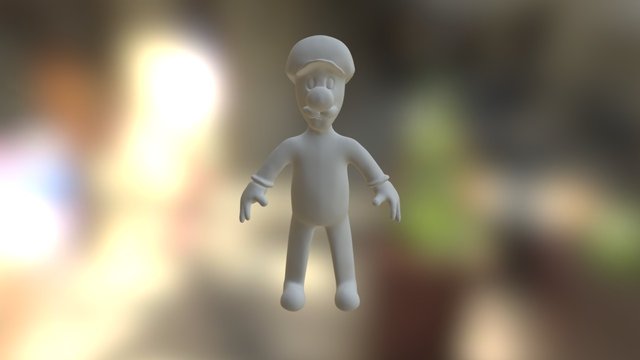 Escultura Luigi com ProOptimizer 3D Model
