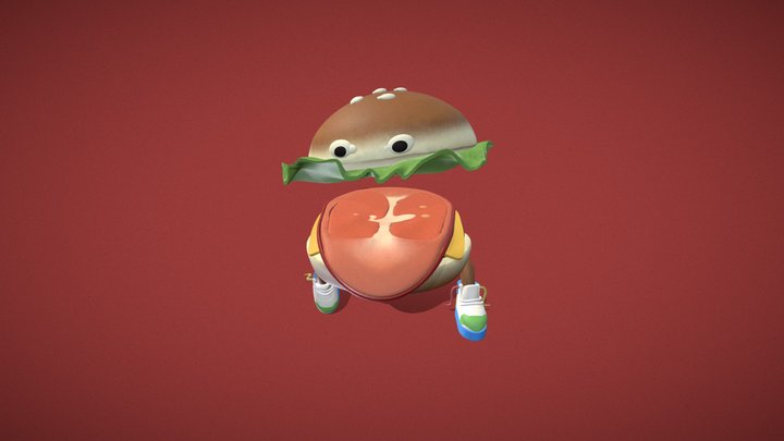 Burguer Skate 3D Model