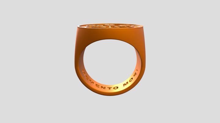 anillo bajo relieve 3D Model