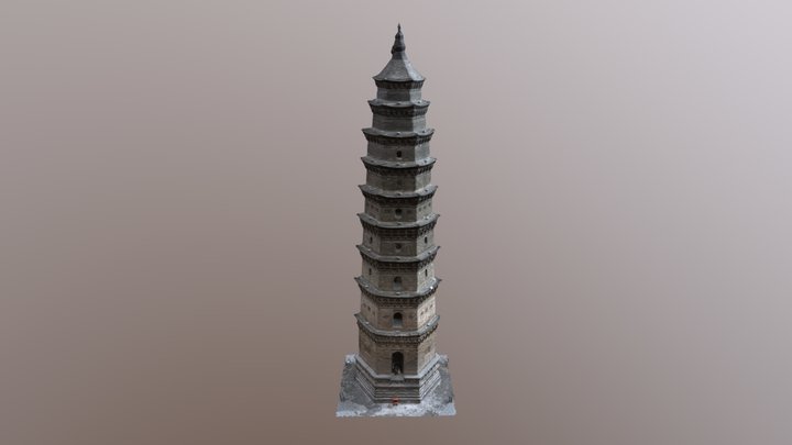 Wuying Pagoda 3D Model
