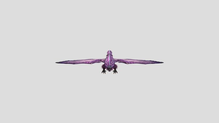 Bazelgeuse Mephitic - MHW Fanart 3D Model