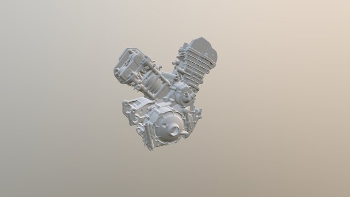 Buell 1125 R engine 3D Model