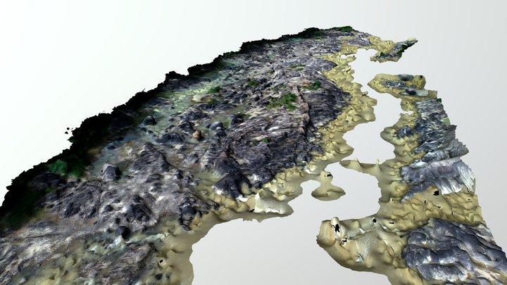 Fractured Granite Outcrop - West Sumatra 3D Model