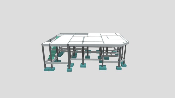 Projeto estrutural - Residência MC 3D Model