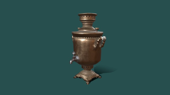 Gameready Samovar 3D Model