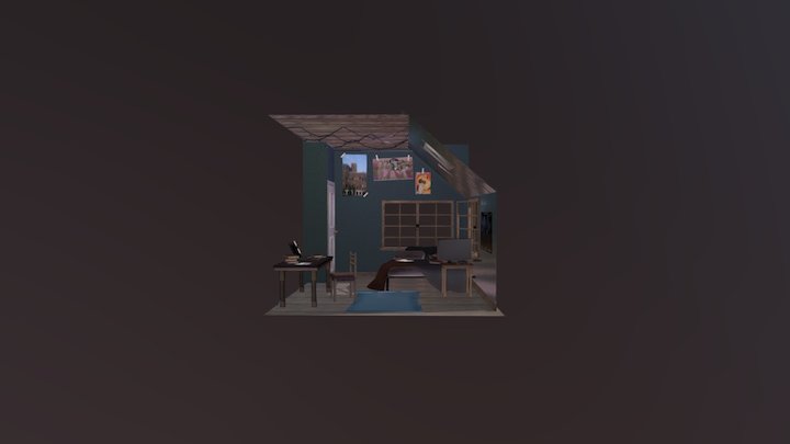 Bed room 3D Model