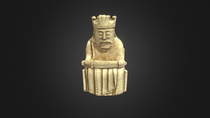 Lewis Chessmen King. National Museum of Scotland 3D Model