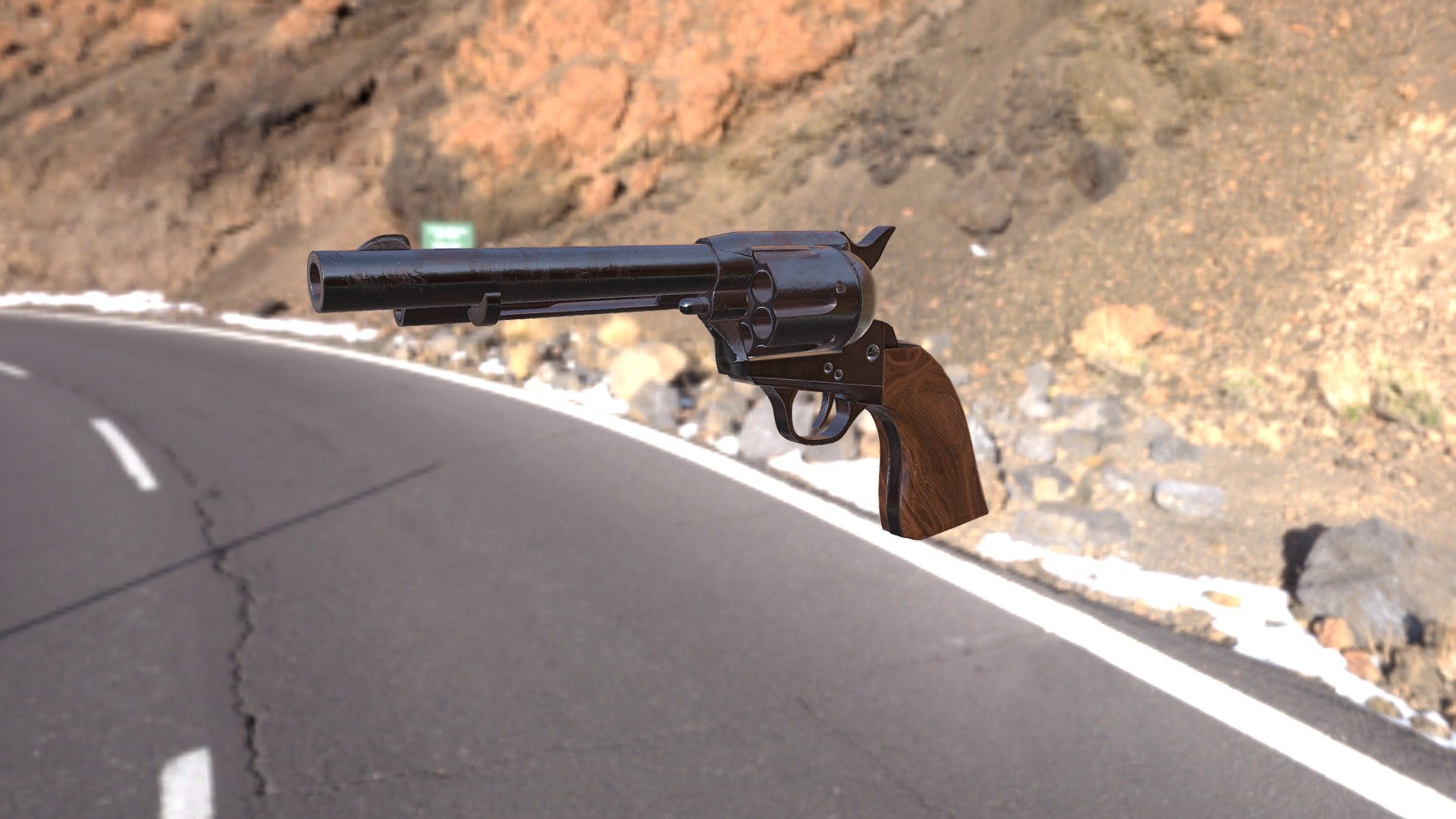 SAA Revolver-Scratched Style(high poly)