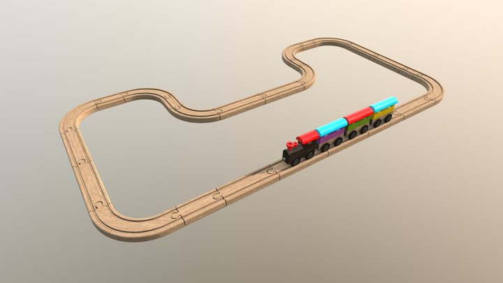 Toy train 3D Model