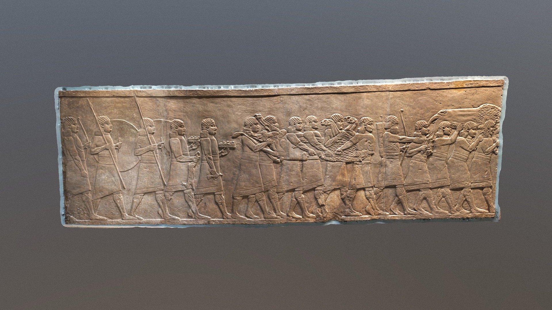 Nineveh North Palace, Room R Panel 28 — Sketchfab embed 3D viewer