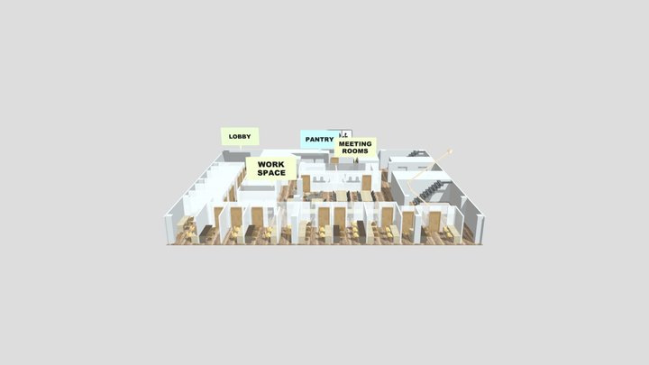 New Working Community: Working Space 3D Model