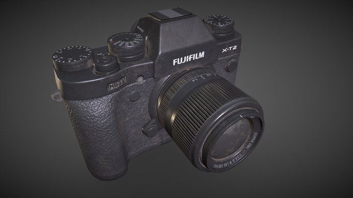 Fujifilm X-T2 camera 3D Model