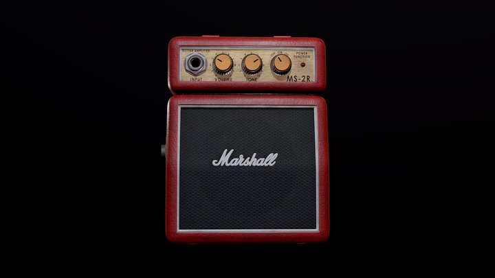 Marshall Micro Guitar Amplifier 3D Model