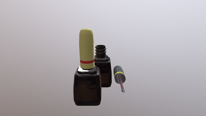 Cosmetic Bottle 3D Model