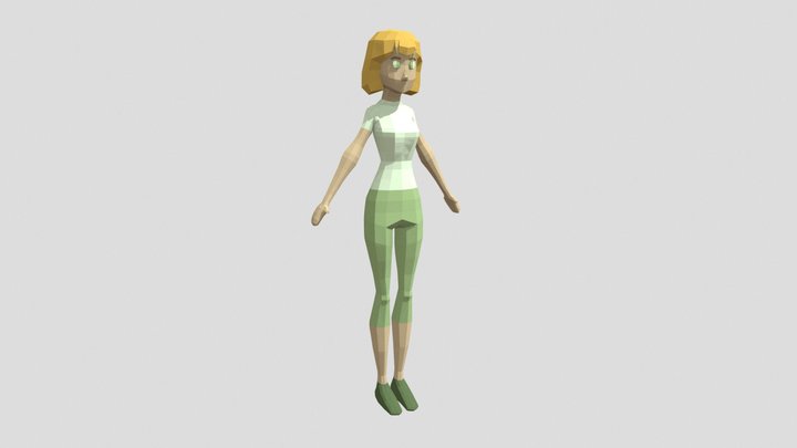 Low Poly Woman