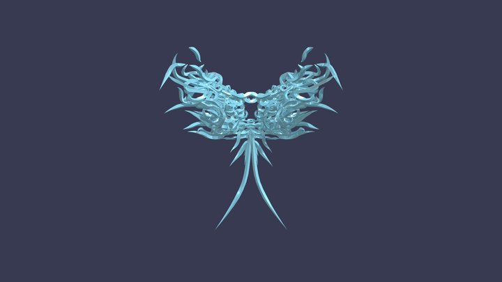 Blue Steel Avatar Wings [Public] 3D Model