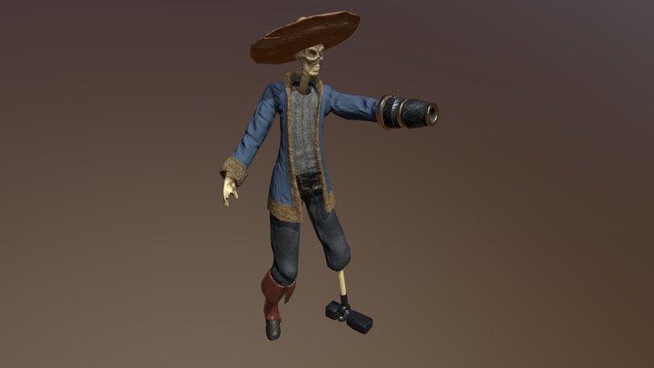 Pirate Pose HEAJ B2C1 3D Model