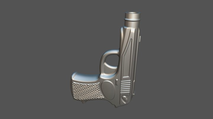 Bottle pistol 3D Model