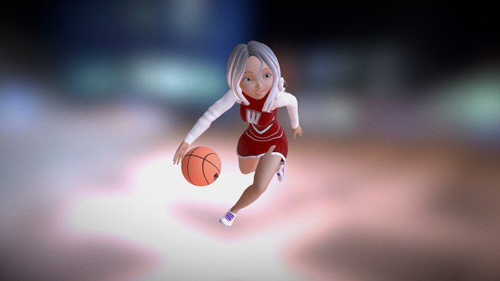 Lourdes Gómez Basquetball 3D Model