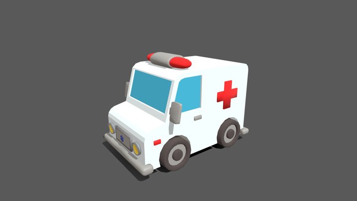 Stylized Ambulance – Modello 3D gratuito STL