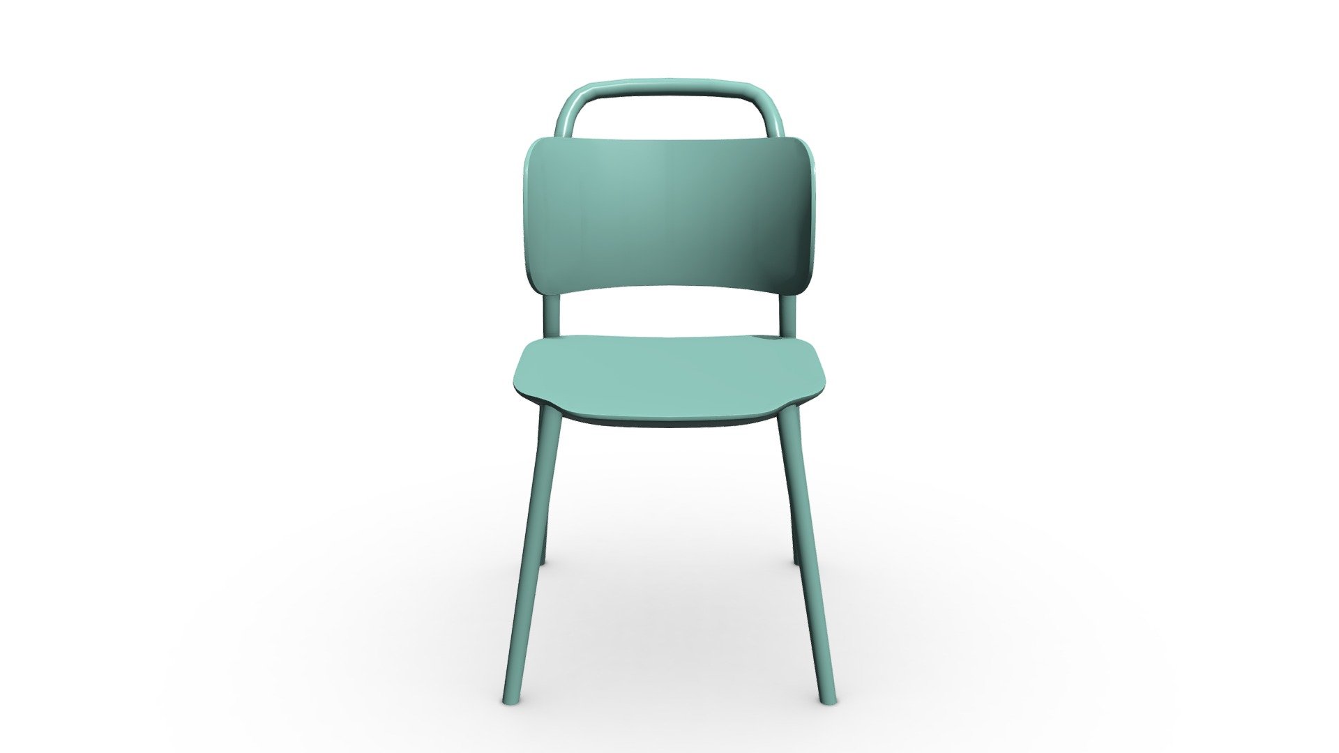 104008 SILLA AUXILIAR COLEGI PLASTICO AZUL CLARO