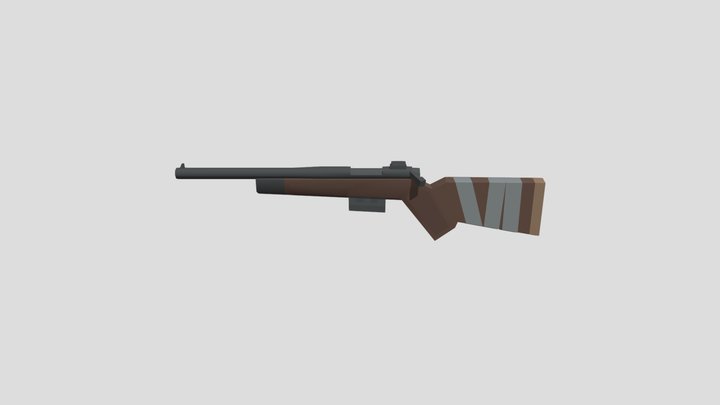 Project Wasteland - Hunting Rifle 3D Model