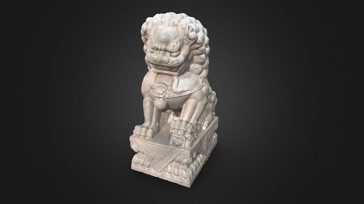 Chinese Guardian Lions 3D Model