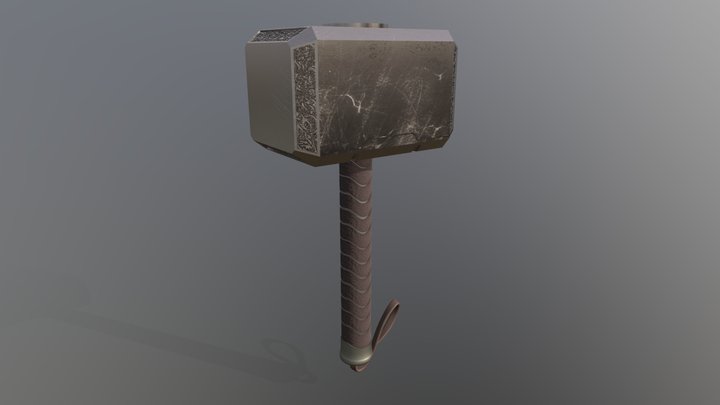 mjornir grabado 3D Model