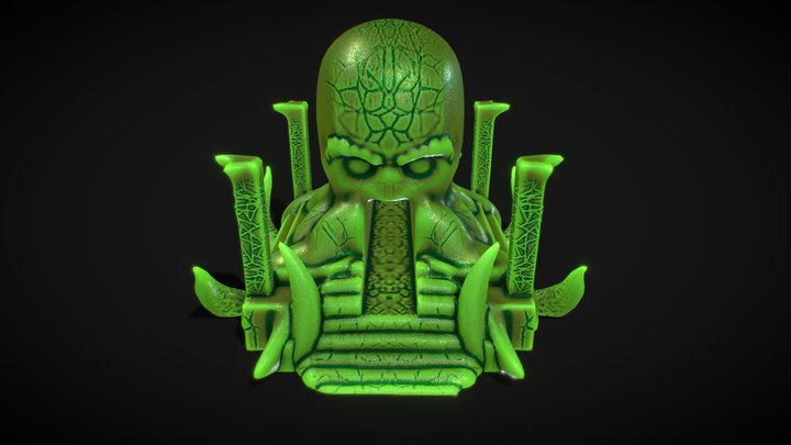 Demon Jade Temple 3D Model