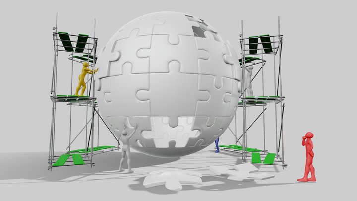 Building the world Puzzle 3D Model