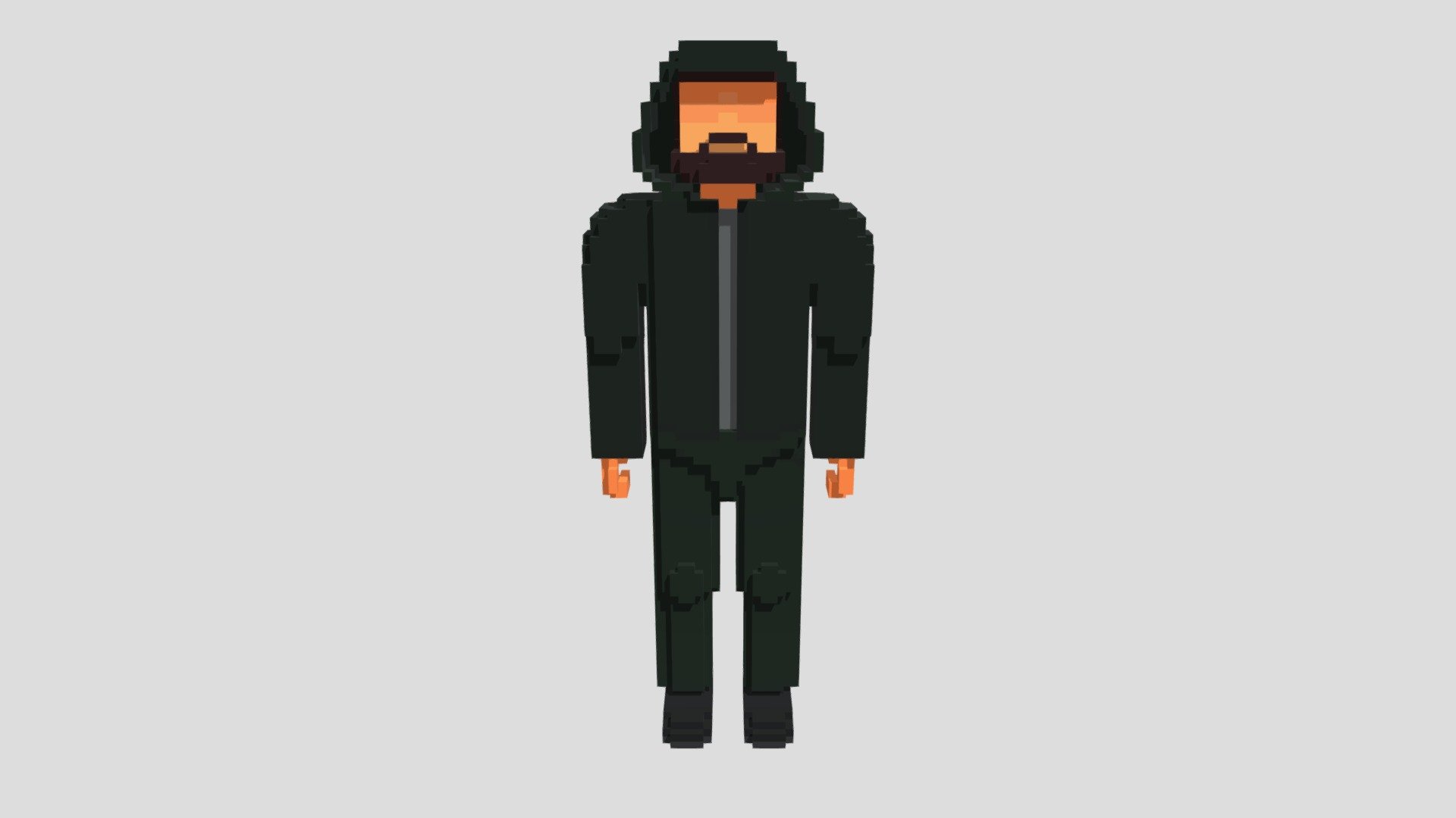 City Survival Voxel Character